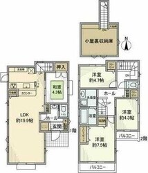 上水本町戸建の物件間取画像